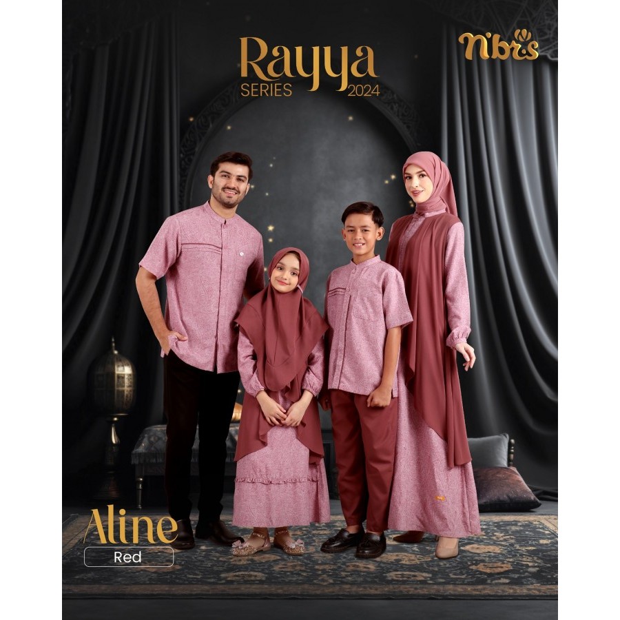 RAYYA SERIES NIBRAS 2024 ALINE RED// SARIMBIT NIBRAS 2024 ALINE RED