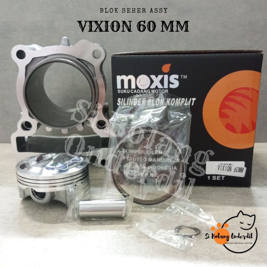 BLOK SEHER ASSY VIXION BORE UP 60 MM BORING ASSY VIXION 3C1 MOXIS