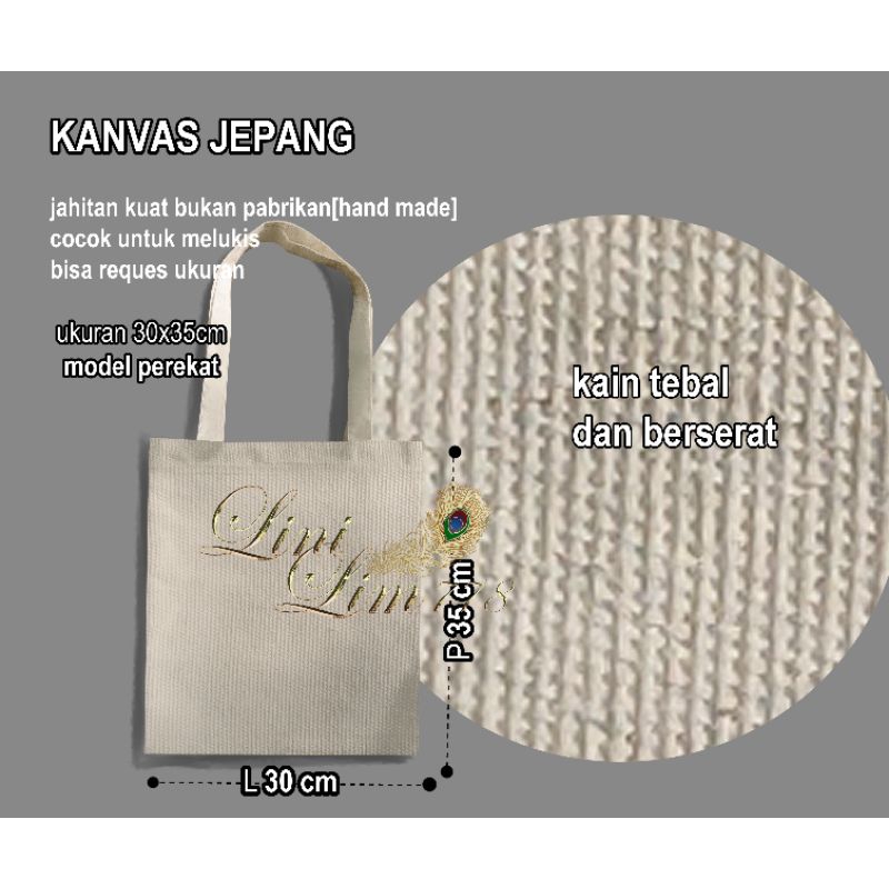 totebag kanvas jepang/Totebag kanvas marsoto/kanvas jepang/kanvas jepang karya lukis/totebag sablon/