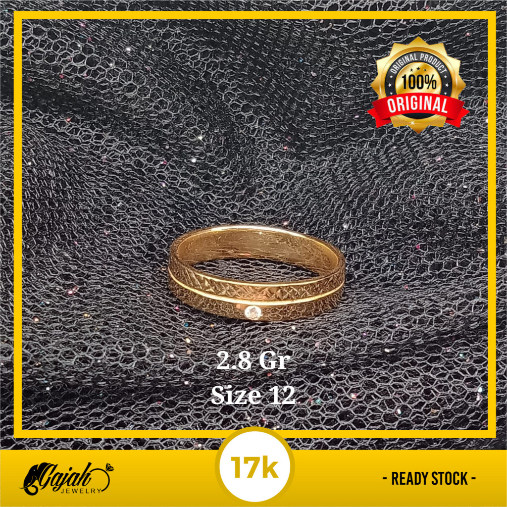 Cincin Kawin Emas 17K - 2.8 Gram 5916
