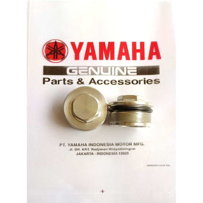 Baut Mur Tutup As Shock Shok Depan Seat R-L ~Yamaha Byson YZF R25 MT25 Yamaha Xabre Original Part