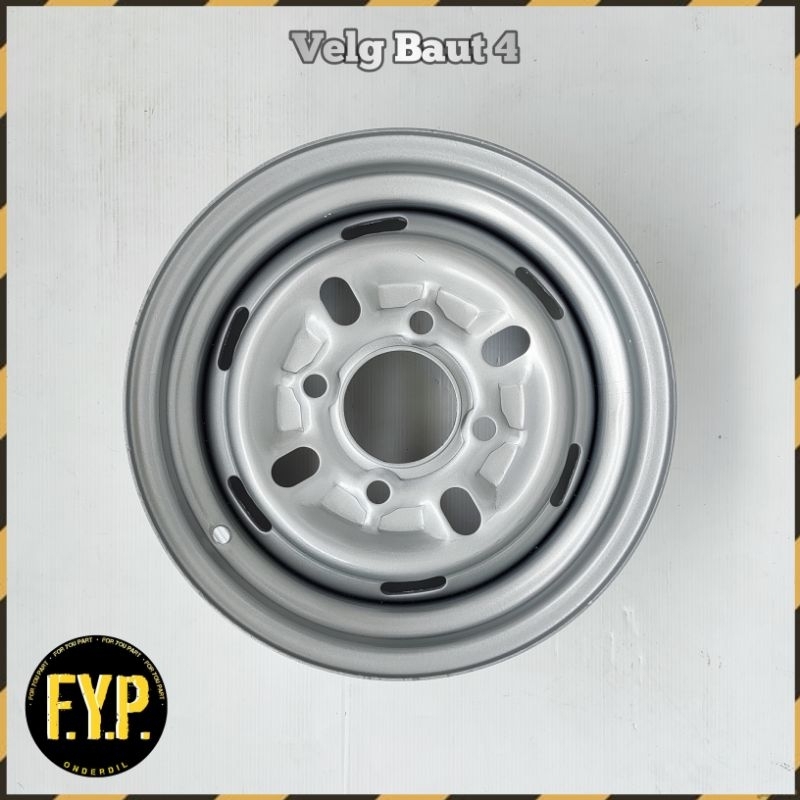 Velg Veleg Peleg Pelek Ring Baut 12 Lubang 4 Motor Viar Karya Kaisar Jialing Tossa Roda Tiga