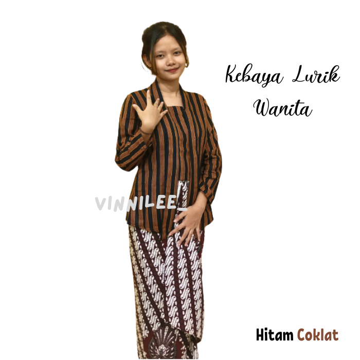 Baju Lurik Wanita Baju Adat Wanita Jawa Kebaya Lurik Wanita Sorjan Lurik Atasan Lurik Wanita