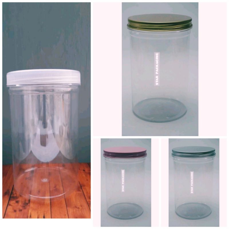 Toples 1 Liter Toples Plastik 1L Toples Kue Kering 1L Toples Plastik PET 1 Liter Toples Sosis 1L