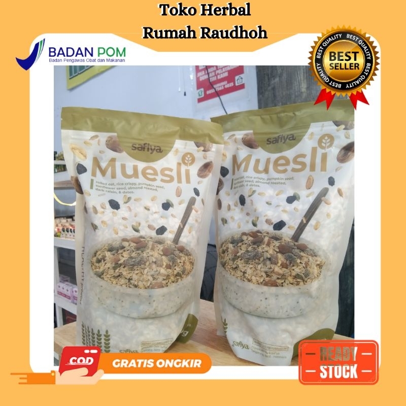 

MUESLI SAFIYA 500GR - MUESLI SEREAL MAKANAN RINGAN, SEHAT
