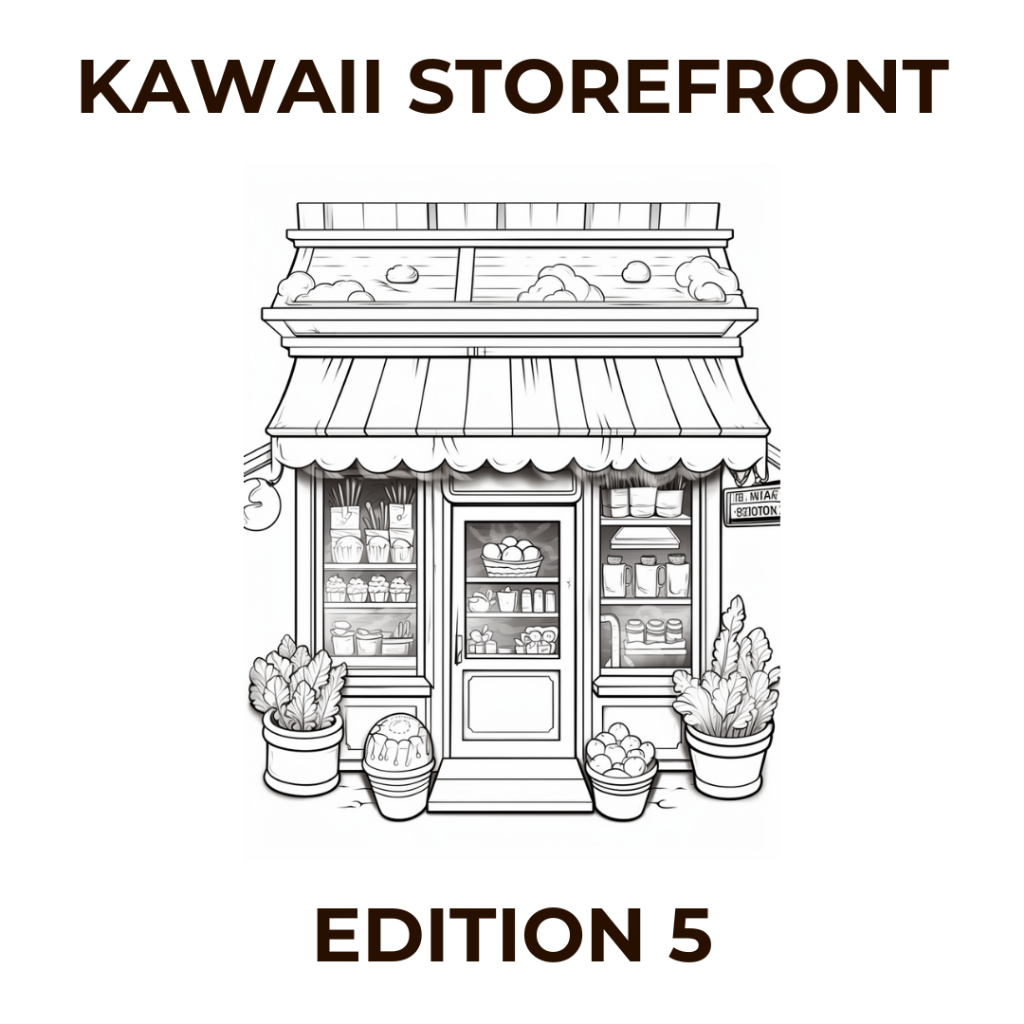 

Halaman Mewarnai Tema Toko Kawaii Edisi 5 File Digital
