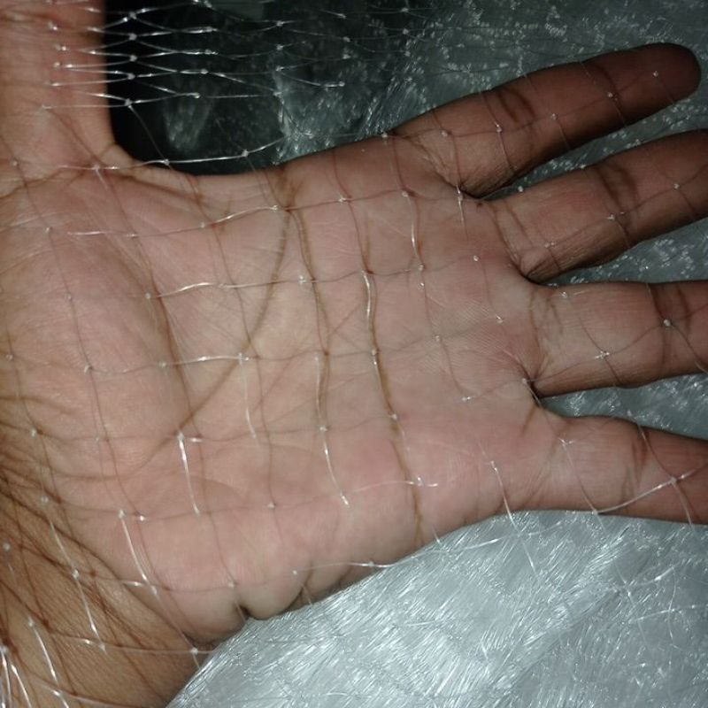 jaring bahan anco senar tebal 0.25 lubang 1 inch / 1 jari jaring bahan branjang anco jaring ikan