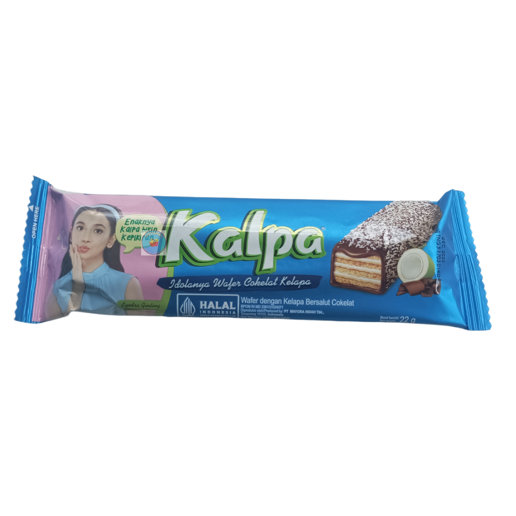 

Kalpa Wafer Cokelat Tabur Kelapa Satuan 22gr