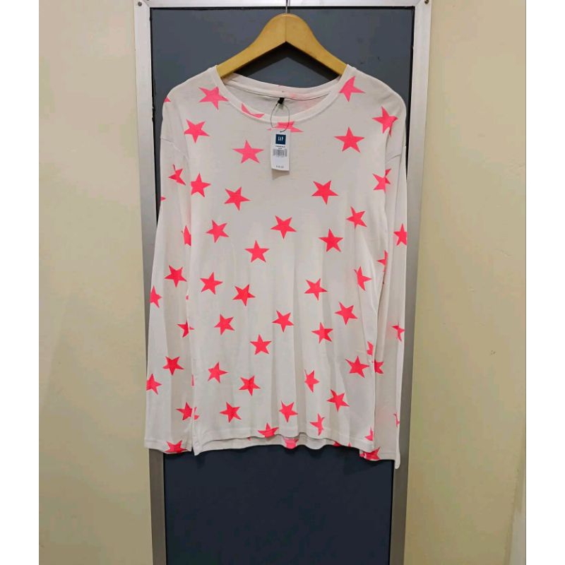 Kaos Lengan Panjang Motif Bintang