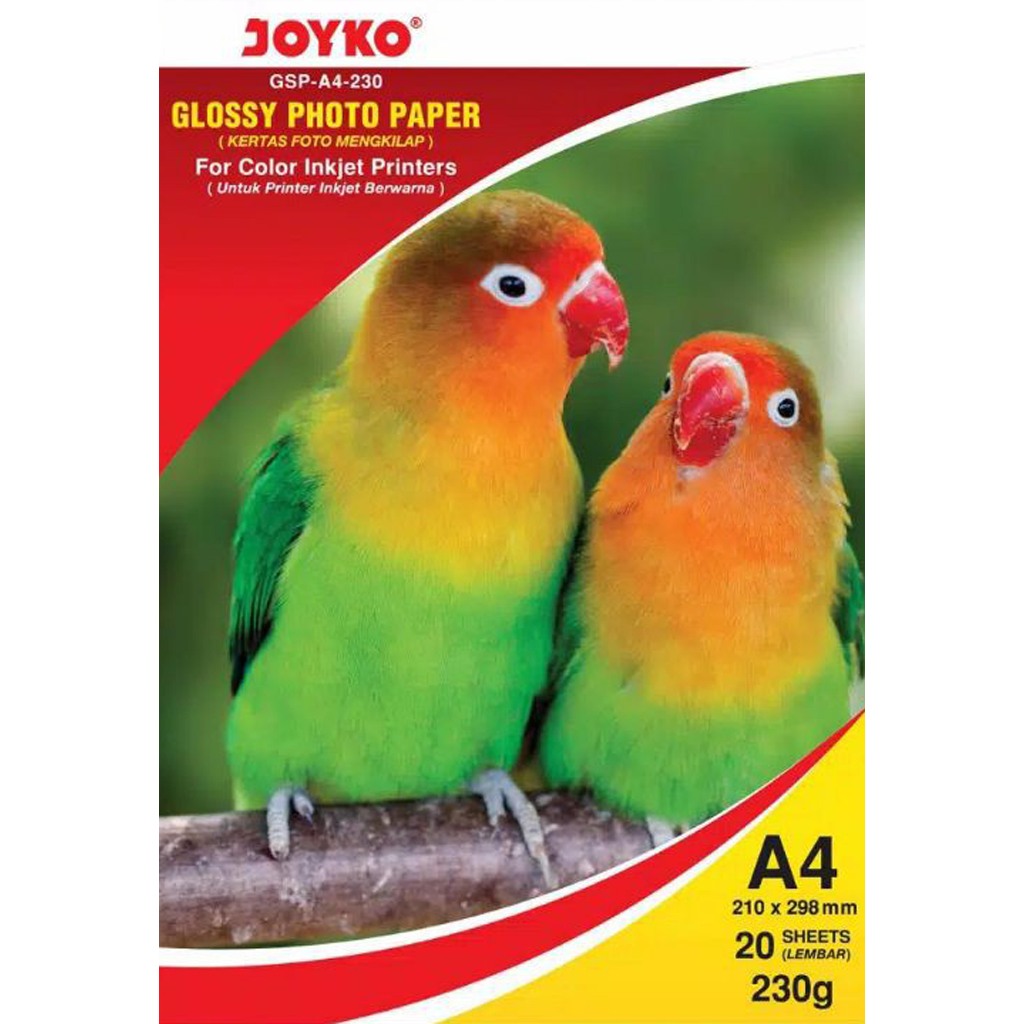 

Glossy Photo Paper Joyko A4 230g