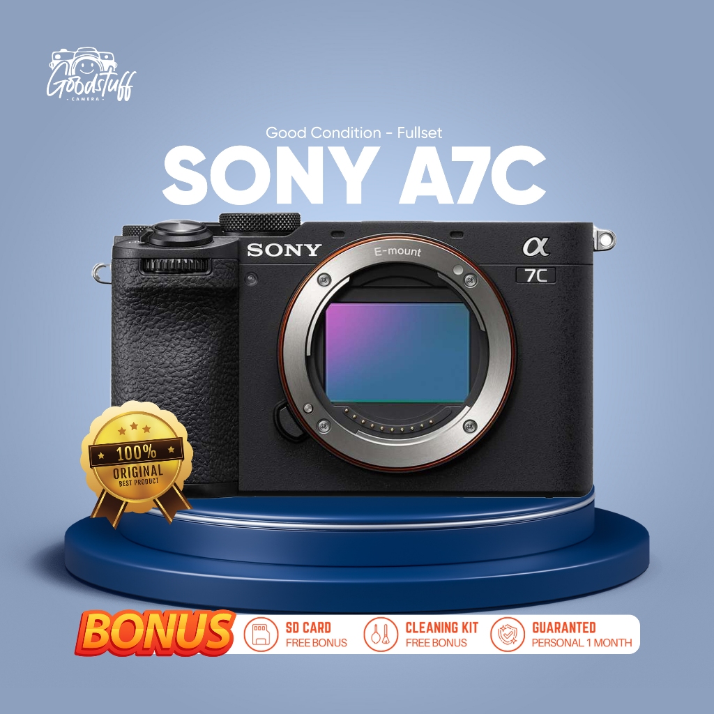 KAMERA SONY A7C MIRROLES FULLFREM SECOND LIKE NEW GARANSI BANYAK BONUS MURAH