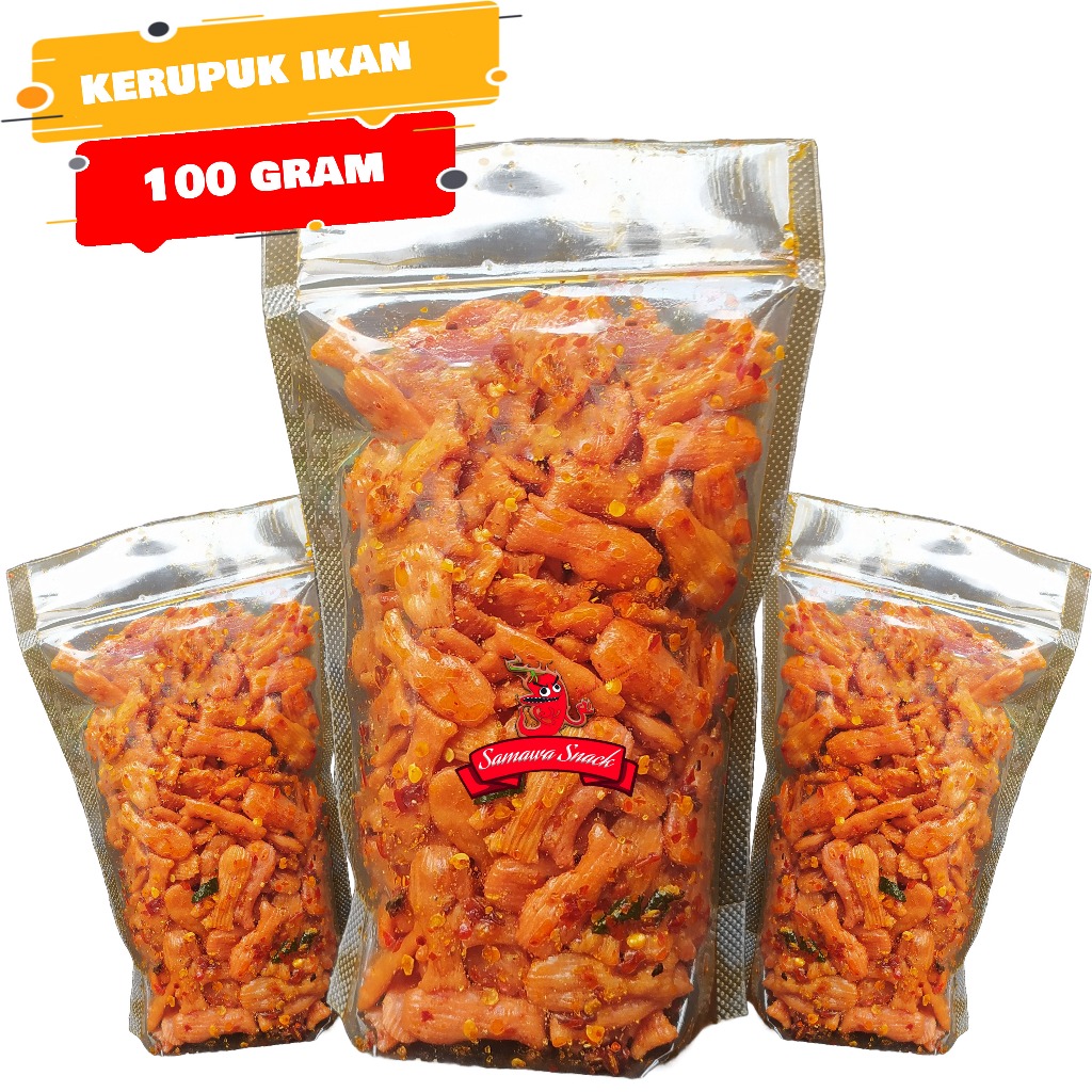 

kerupuk ikan renyah pedas daun jeruk isi 100gr