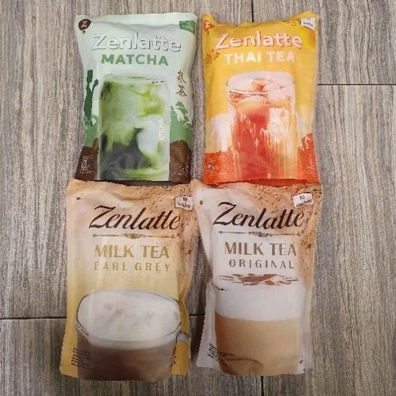 

Zenlatte milk tea rasa ORIGINAL/ THAI TEA / MATCHA/ EARL GREY ( isi 10 ) per varian