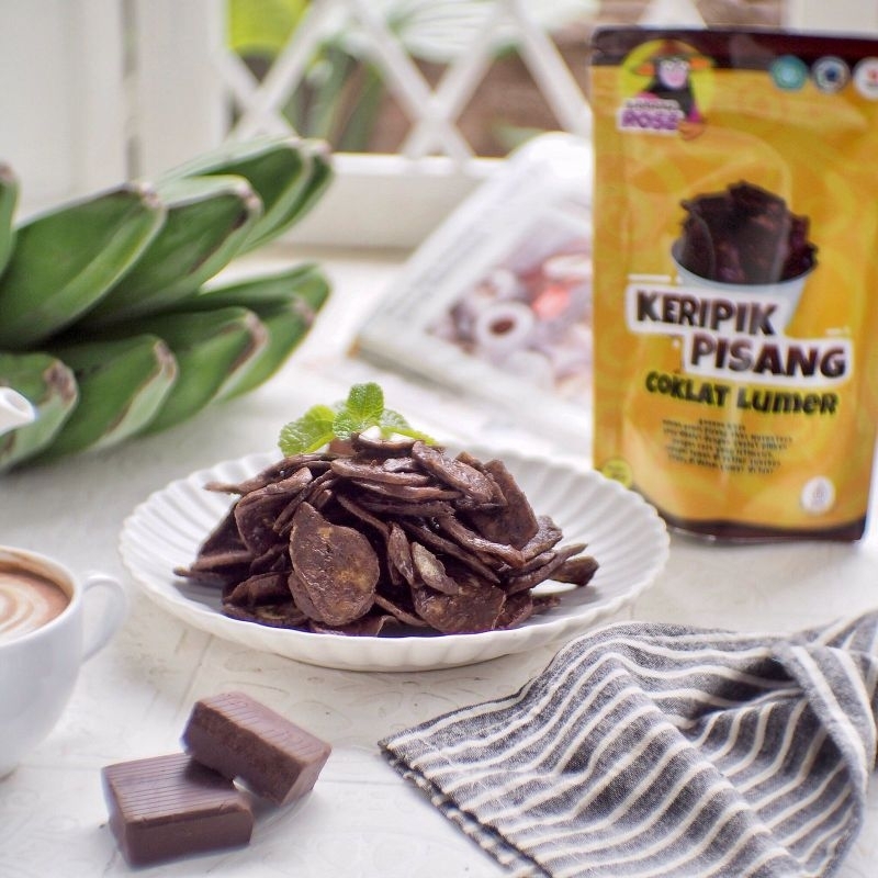 

Kripik pisang coklat lumer original 80gr