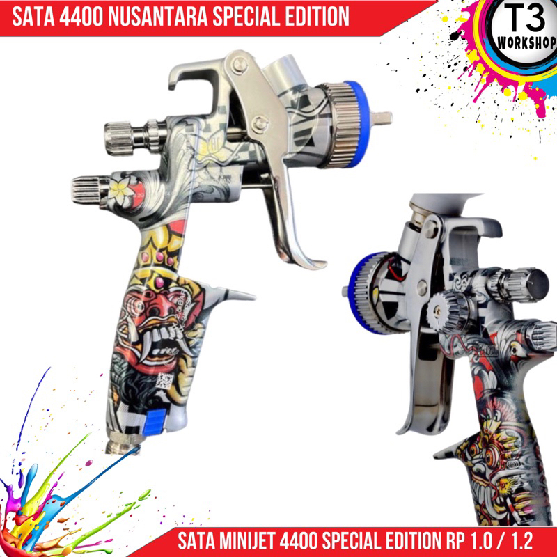 spraygun SATA minijet 4400 RP 1.0 / 1.2  Nusantara Special Edition