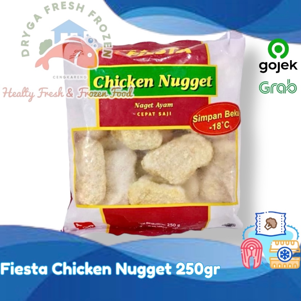 

Fiesta Chicken Nugget Naget Ayam Cepat Saji 250gr