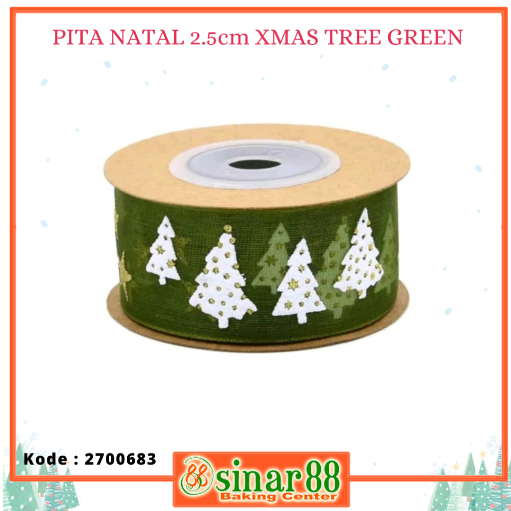 

PITA NATAL 2.5CM XMAS TREE GRE
