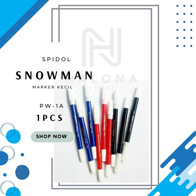 

SPIDOL SNOWMAN KECIL / SNOWMAN MARKER PW-1A / PW1A (SATUAN)