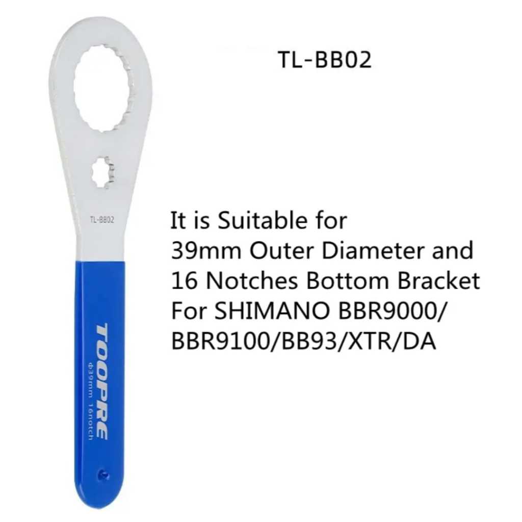 Tool Kunci BB Toopre BB02 Bottom bracket BB shimano BBR9100 BBR9000 XTR BB93 Duraace