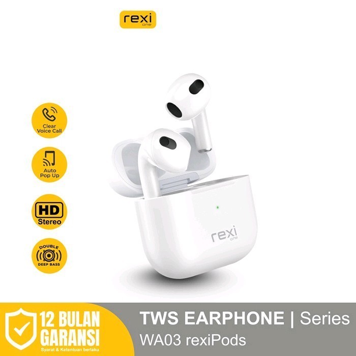 REXI WA03 Pro Headset Bluetooth 5.0 Earphone TWS HD Stereo