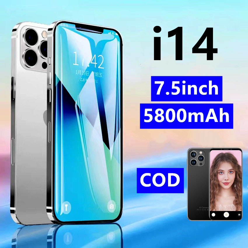 Smartphone Asli i13 Pro Android hp murah i14 pro max 12GB RAM   512GB ROM Handphone Layar 7,5inci Ka