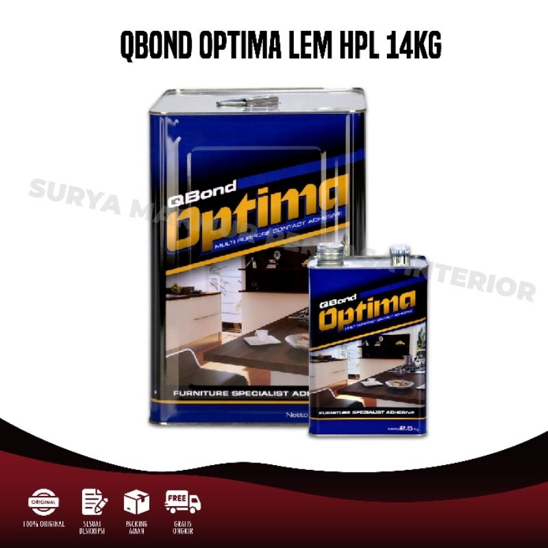 Lem QBOND OPTIMA 14KG Lem Kuning Lem HPL Bukan Lem Fox