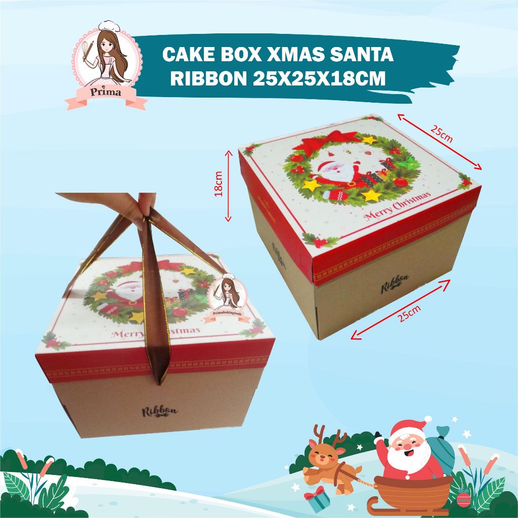 

Cake box natal - cake box xmas, cake box christmas