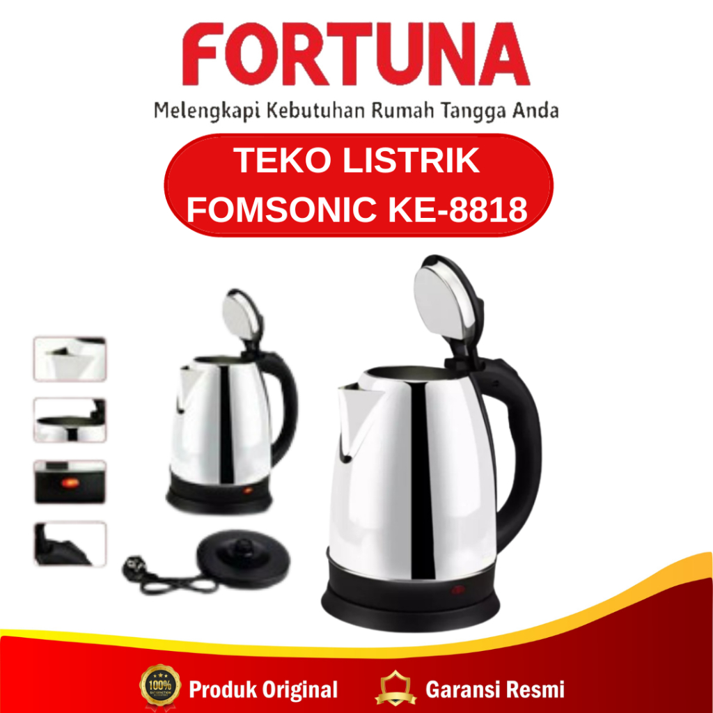 TEKO LISTRIK FOMSONIC KE-8818
