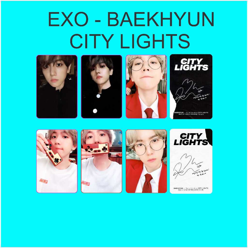 (BISA SATUAN) Baekhyun City Lights Photocard Kpop