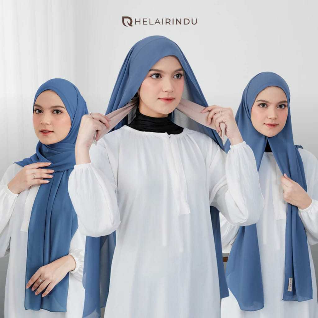 𝐇𝐄𝐋𝐀𝐈𝐑𝐈𝐍𝐃𝐔 - Hijab Pashmina Inner Jersey Tali Oval Baby Doll Noura