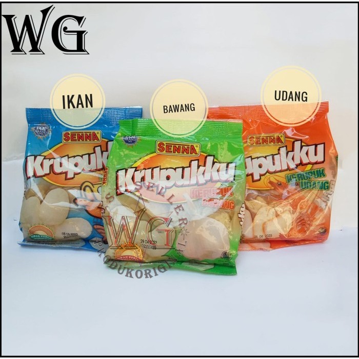 

Bahan Mentah - Kerupuk Lokal - Senna Krupukku - Krupuk Udang, Bawang, Ikan - 500gr