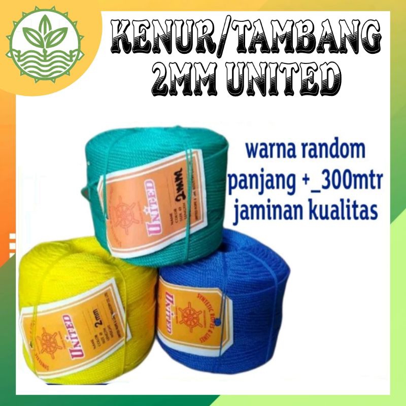 [tali serbaguna 2MM] TALI TAMPAR 2mm 1 ROLL/ TALI TAMBANG 2MM TALI KENUR 2MM UNITED/ TALI KERET/ TAL