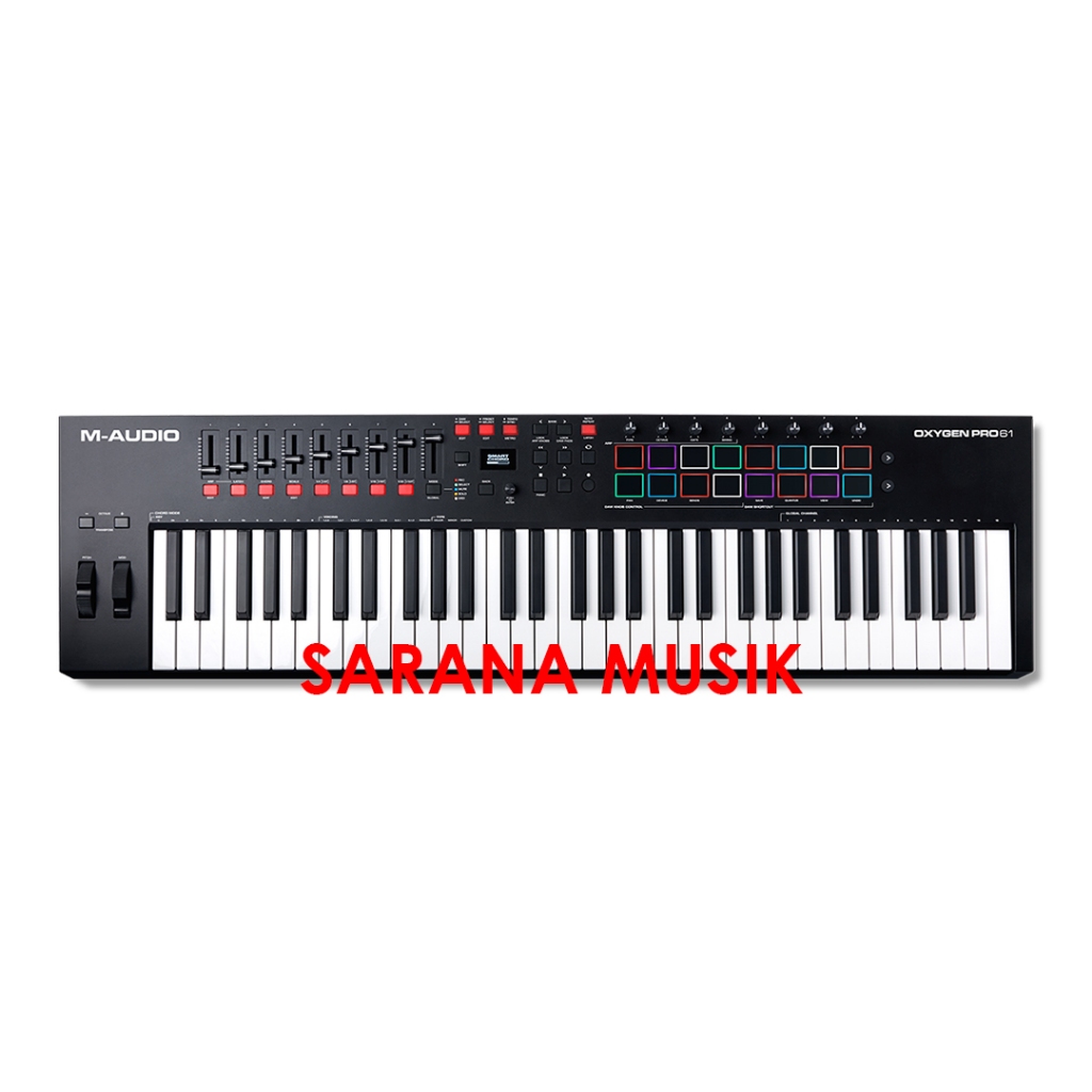 M-Audio Oxygen Pro 61 Midi Controller 61 keys M Audio Oxygen Pro61 USB MIDI Premium Keyboard Control