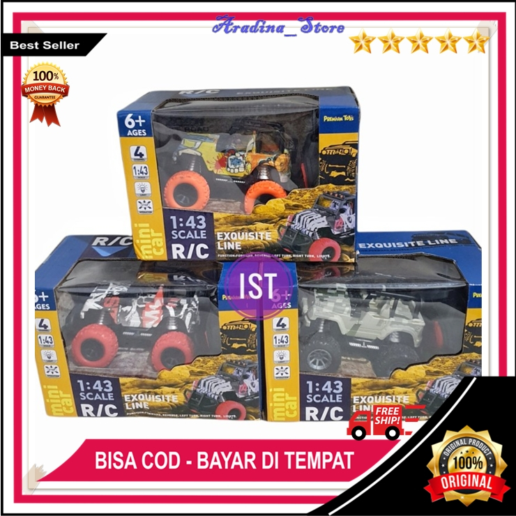 RC Mobil Mini Murah Mobilan Cooper Car Exquisite Line Pr-17492 Remote Control Offroad 4x4 Tahan Air