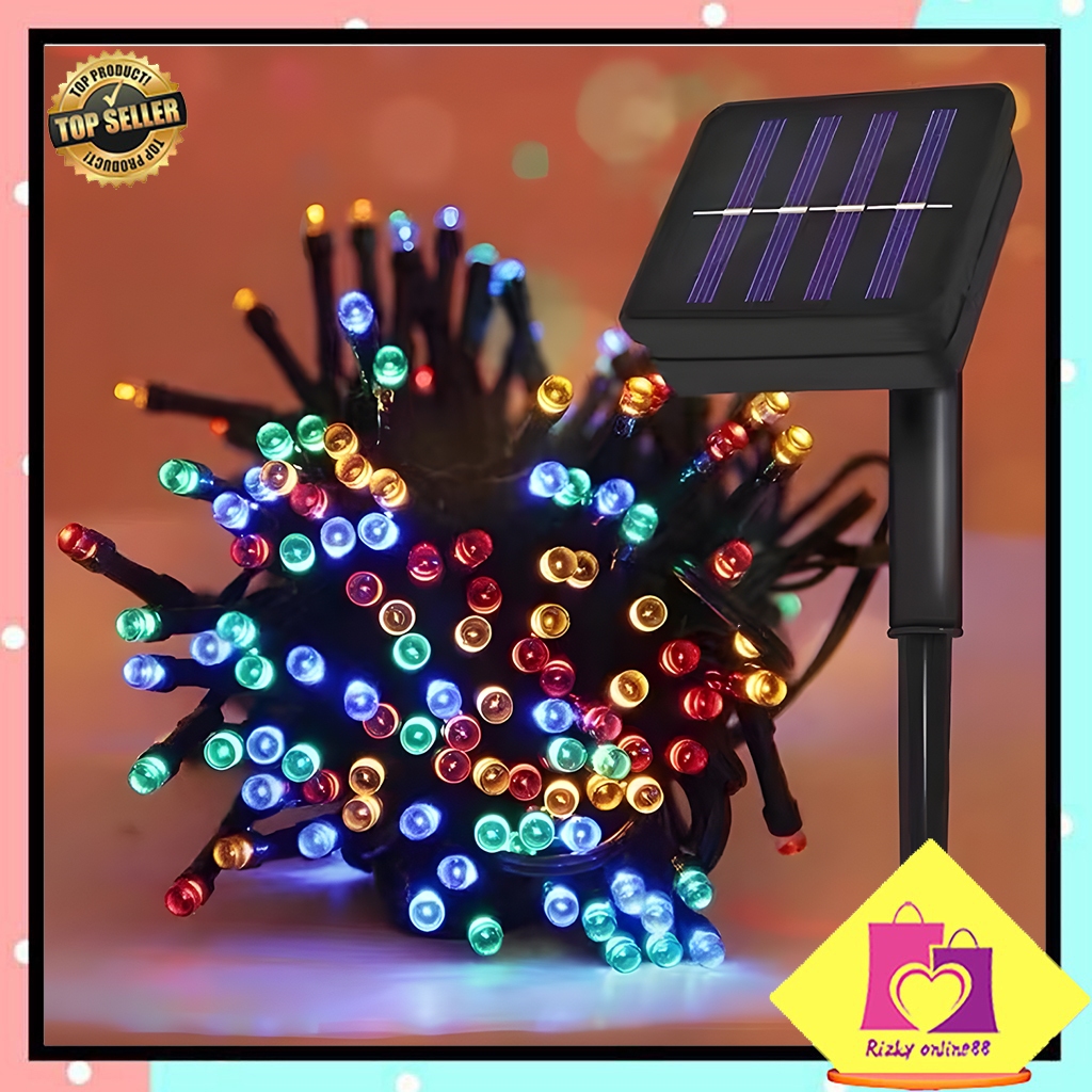 Rizkyonline88 Lampu natal led dekor solar tanpa listrik visalux