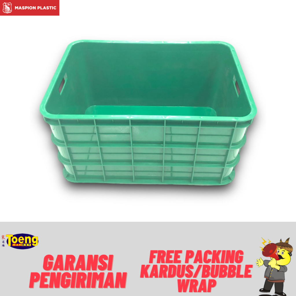 KERANJANG INDUSTRI 61X43X33 BUNTU MP / KERANJANG KRAT SERBGUNA MASPION