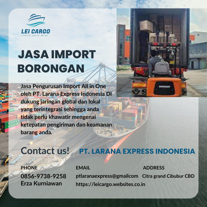 Jasa Import Borongan Dari China