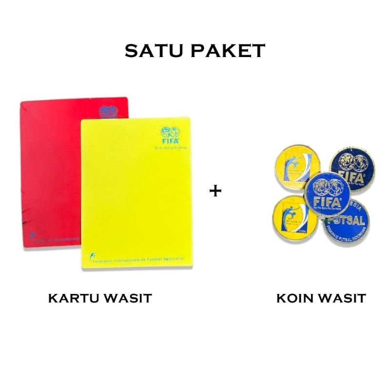 Perlengkapan Wasit Set Kartu Wasit Koin FIFA Sepak Bola Futsal Pertandingan profesional