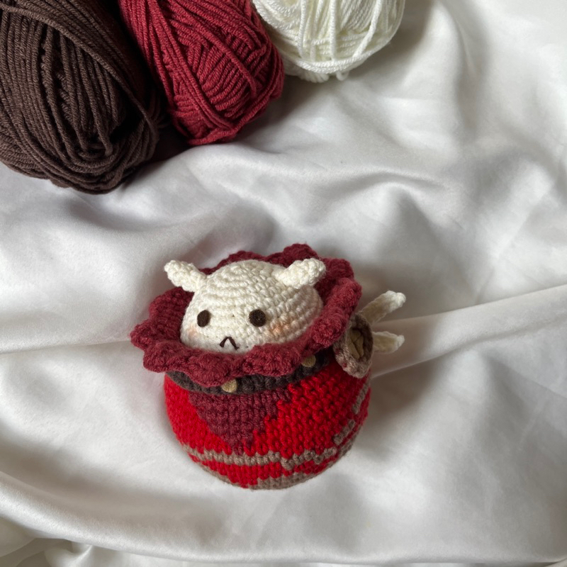 genshin impact klee bomb dodoco crochet doll / amigurumi