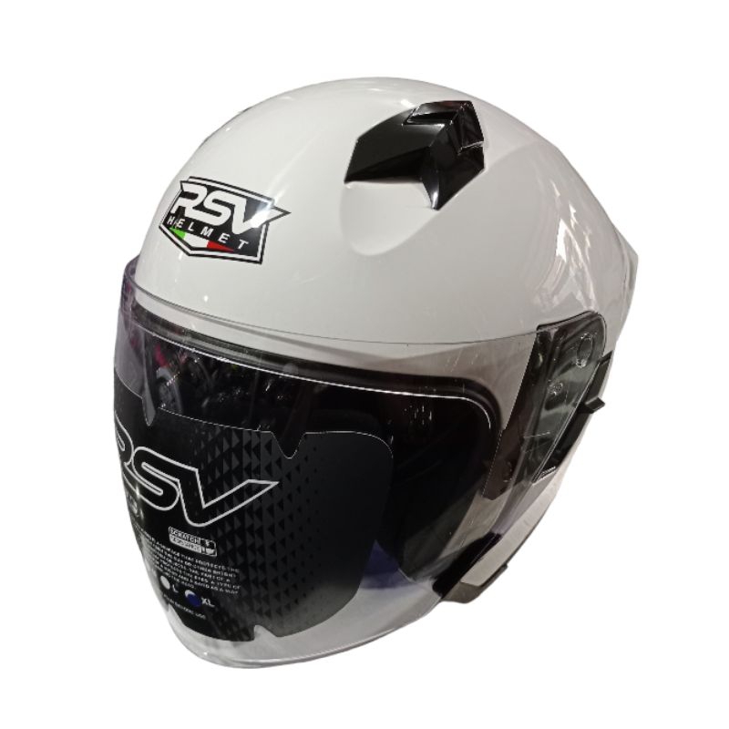 HELM RSV SV300 PUTIH GLOSSY DOUBLE VISOR ORIGINAL