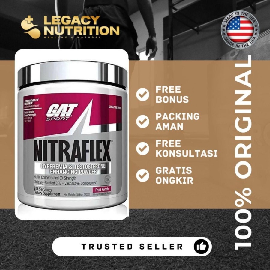 GAT Sports Nitraflex (30 servings) GAT Nitraflex Preworkout Pwo ORI GAT Nitraflex 30servings Pre-wor