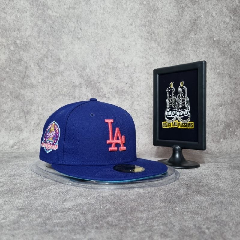 Topi New Era LA Dodgers 7¼ 59Fifty Blue 5950 NBA NFL MLB Lakers Raiders NY Yankees BRAND NEW