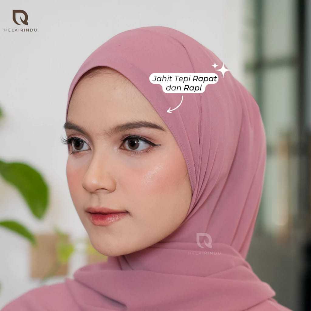 𝐇𝐄𝐋𝐀𝐈𝐑𝐈𝐍𝐃𝐔 - Hijab Pashmina Inner Jersey Tali Oval Baby Doll Noura