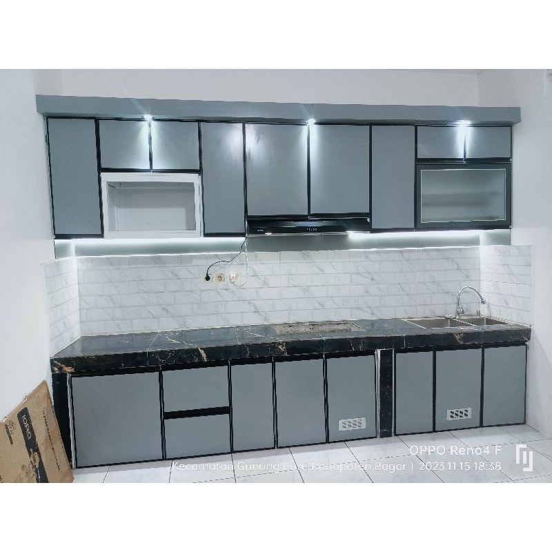 Kitchenset costum/kitchenset aluminium