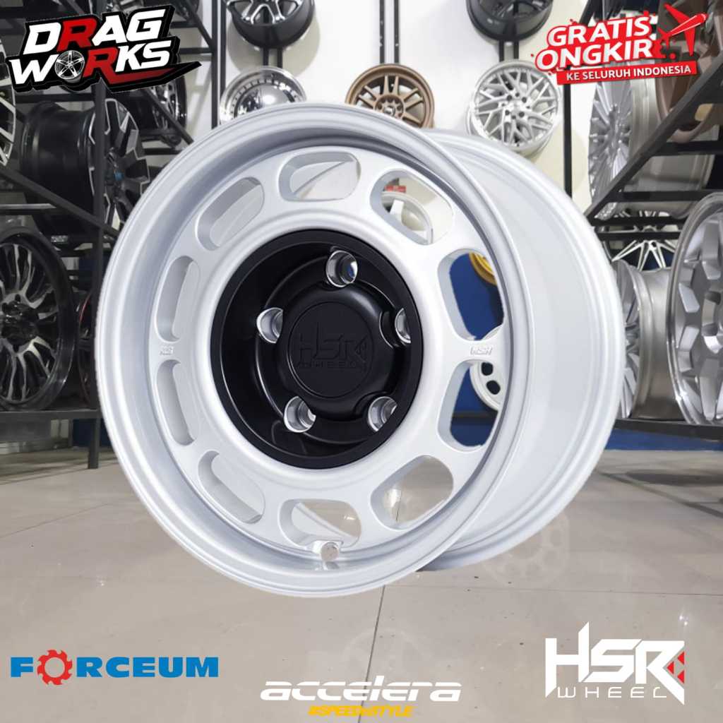 VELG MOBIL R15 HSR KALENG BAUT 5X139,7 UNTUK ESCUDO JIMNY KATANA VITARA TAFT DLL