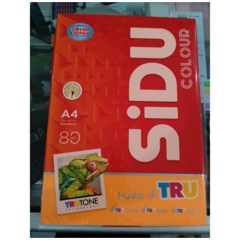 

Kertas HVS Warna A4 80gr IT 371 Cyber HP Orange