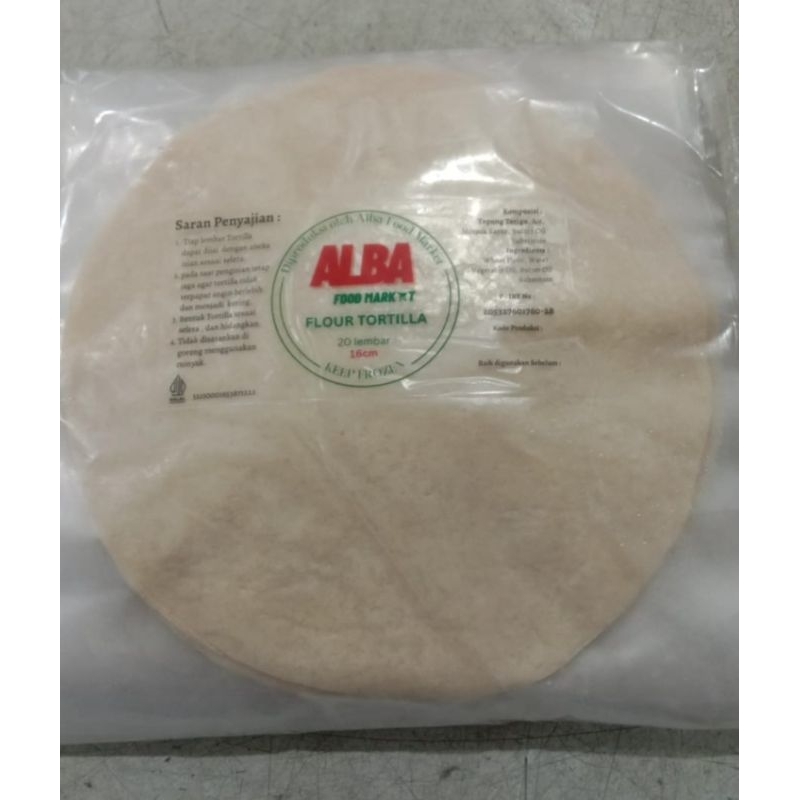 

RB Roti Tortilla Alba 16cm isi 20 pcs