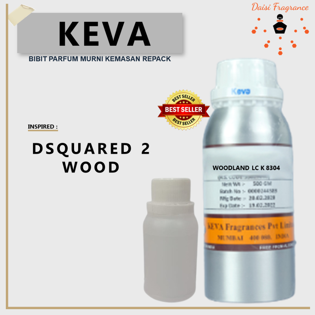 BIBIT PARFUM MURNI KEVA DSQUARED 2 WOOD 100 ML | BEST SELLER | PARFUM UNISEX