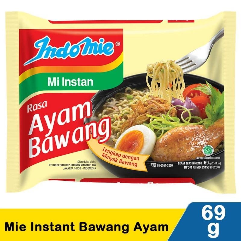 

Indomie ayam bawang 69gr