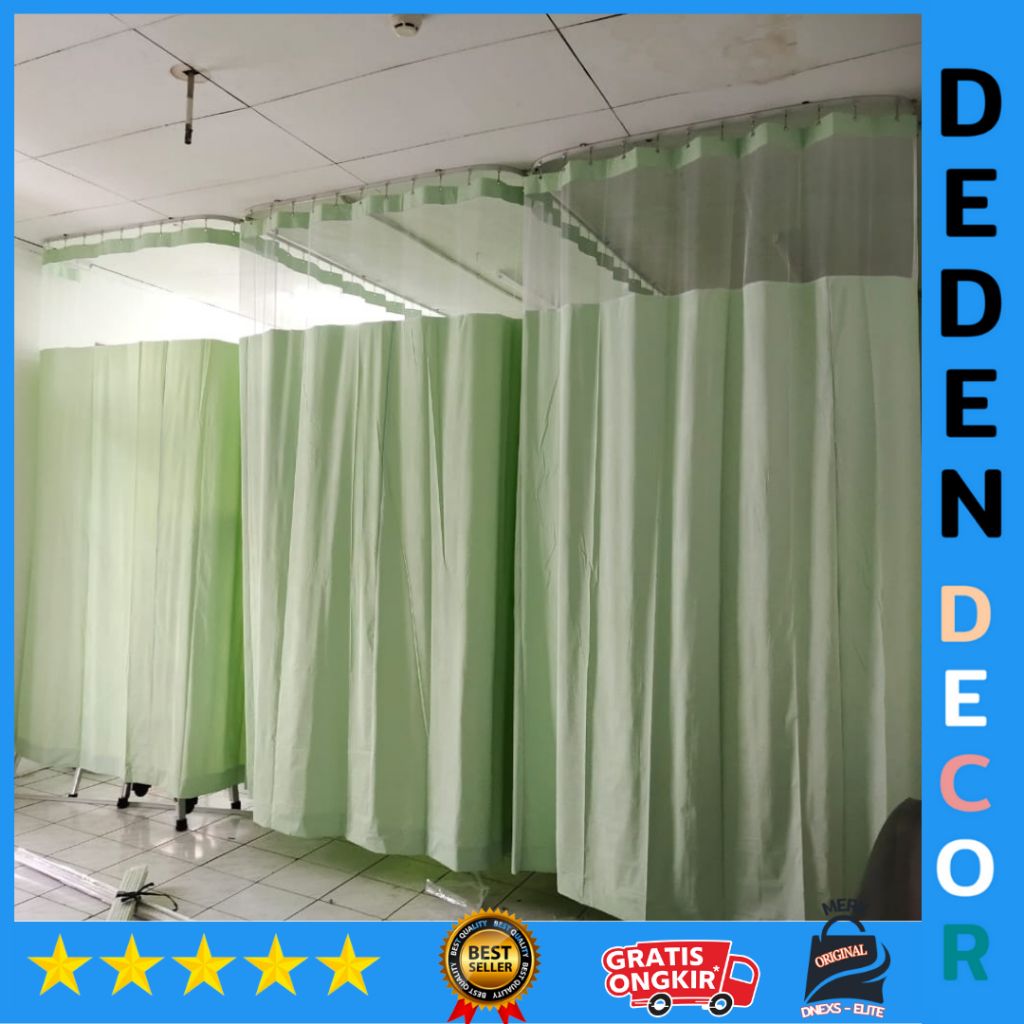 Tirai rumah sakit untuk rumah sakit/klinik/instansi kesehatan telah terakreditasi